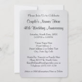 Foto, gepersonaliseerde uitnodigingen 40-jarig jub (Achterkant)