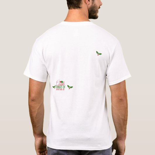 Foto Gepersonaliseerde vakantie Kerstmis familie T-shirt (Achterkant)