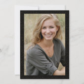 Foto geregistreerd zuster Afstuderen Black Gold Kaart (Achterkant)