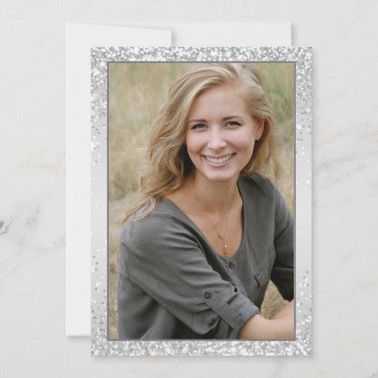 Foto geregistreerd zuster Afstuderen Silver Kaart (Achterkant)