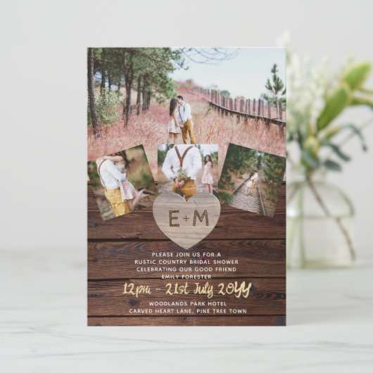 FOTO GESCHENKEN SJABLONEN FAMILIE VRIENDEN HUISDIE KAART (Staand voorkant)