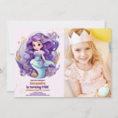 Foto Gestroomlijnde zeemeermin onder het Zee Verja Kaart (Voorkant)