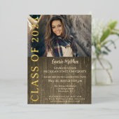 Foto getextureerde achtergrond Folie Folie Uitnodiging (Staand Voorkant)