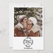 Foto: Getrouwd en vrolijk Feestdagenkaart (Voorkant)