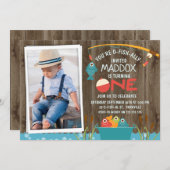 Foto Gevist 1e verjaardag uitnodiging (Voorkant / Achterkant)