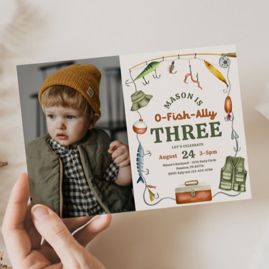 Foto Gevist 3e verjaardag uitnodiging