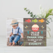 Foto Gevist Tharethday Hartelijk dank Kaart (Staand voorkant)