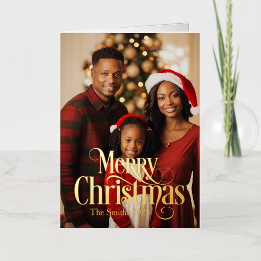 Foto gevouwen Folie vakantie Kaart (Voorkant)