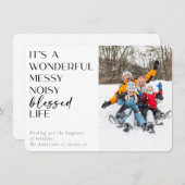 Foto Geweldig Gezegend Leven Feestdagenkaart (Voorkant / Achterkant)