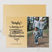 Foto Gewoon met een heerlijke kersttijd Feestdagenkaart (Voorkant / Achterkant)