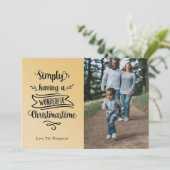 Foto Gewoon met een heerlijke kersttijd Feestdagenkaart (Staand voorkant)