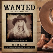  foto gezocht Poster bruidsmeisje voorstel