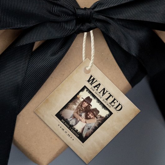 foto Gezocht Poster bruiloft Bedankjes Labels