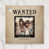 foto Gezocht Poster bruiloft Bedankjes Labels (Voorkant)