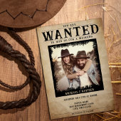  foto Gezocht Poster bruiloft Kaart