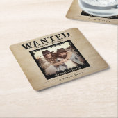  foto Gezocht Poster bruiloft Kartonnen Onderzetters (Schuin)