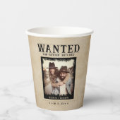 foto Gezocht Poster bruiloft Papieren Bekers (Voorkant)