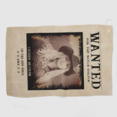  foto Gezocht Poster Grappig Golfhanddoek (Horizontaal)