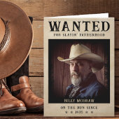  foto Gezocht Poster Grappige Vaderdag Bedankkaart