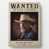  foto Gezocht Poster Grappige Vaderdag Fotoplaat (voorkant)