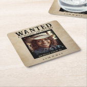  foto Gezocht Poster verjaardag Kartonnen Onderzetters (Schuin)