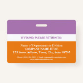 Foto Gezondheid Emotionele support voor elke kleur Badge (Achterkant)