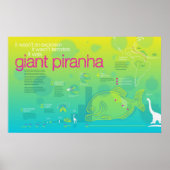 Foto: Giant Piranha Poster (Voorkant)