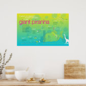 Foto: Giant Piranha Poster (Keuken)