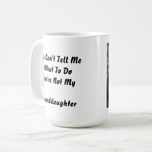 Foto Gift voor opa van kleindochter Xmas Koffiemok (Voorkant links)