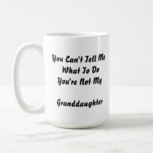 Foto Gift voor opa van kleindochter Xmas Koffiemok (Links)