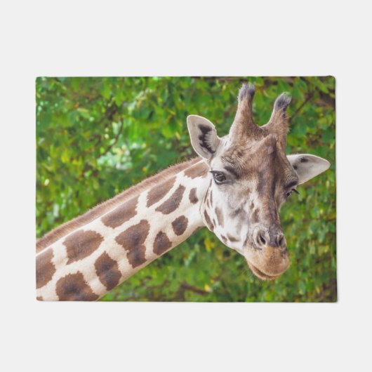 Foto Giraffe Portrait Deurmat (Voorkant)