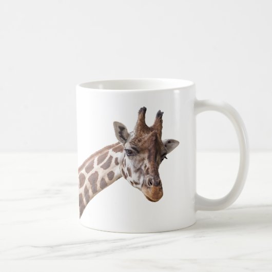 Foto Giraffe Portrait Koffiemok (Rechts)