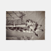 Foto Giraffe - stijl Fleece Deken (Voorkant (Horizontaal))