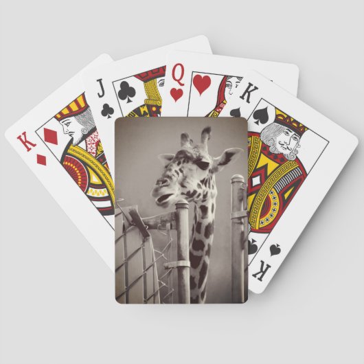 Foto Giraffe - stijl Pokerkaarten (Achterkant)