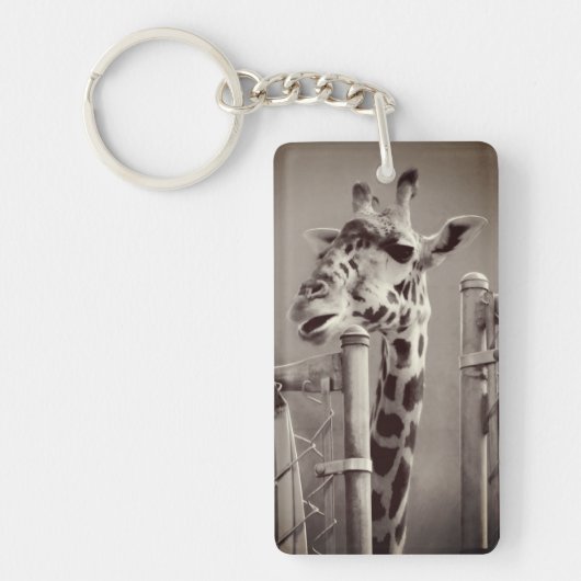 Foto Giraffe - stijl Sleutelhanger (Voorkant)