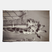 Foto Giraffe - stijl Theedoek (Horizontaal)