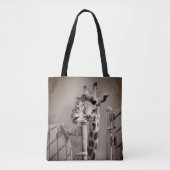 Foto Giraffe -  stijl Tote Bag (Voorkant)