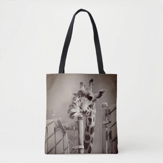Foto Giraffe -  stijl Tote Bag (Voorkant)
