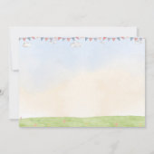 Foto: Giraffe verjaardagsuitnodiging Safari oerwou Kaart (Achterkant)