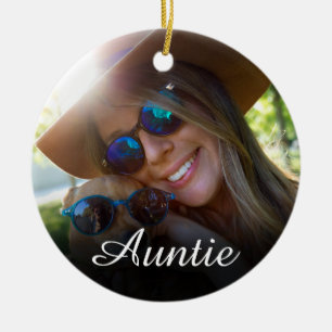 Foto Girly Pink Fun Script tante Definition Keramisch Ornament