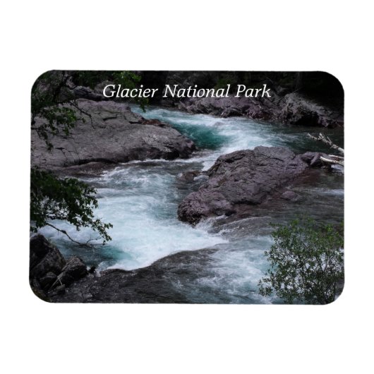Foto Glacier National Park Stream Magneet (Horizontaal)