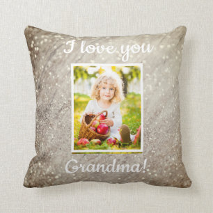 Foto Glitter Marble van Grandma Child Kussen