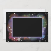 Foto gloed in the Dark Birthday Invitation Kaart (Achterkant)