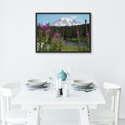 Foto Glossy van Rainier en Wildflower Perfect Poster