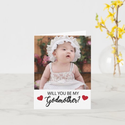 Foto Godmother Proposal Kaart (Gele Bloem)