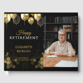 Foto Gold Balloon Happy Retirement Gastenboek