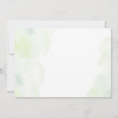 Foto Gold Botanical Letter Graduation Party Kaart (Achterkant)