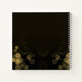 Foto Gold Confetti Happy Retirement Party Gast Notitieboek (Achterkant)