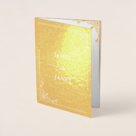 Foto Gold Foil Wedding Invitation Folie Kaarten