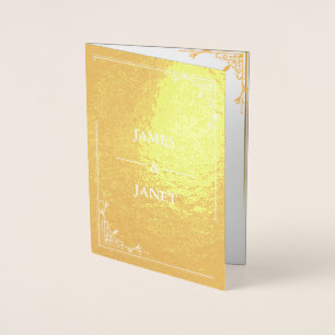 Foto Gold Foil Wedding Invitation Folie Kaarten